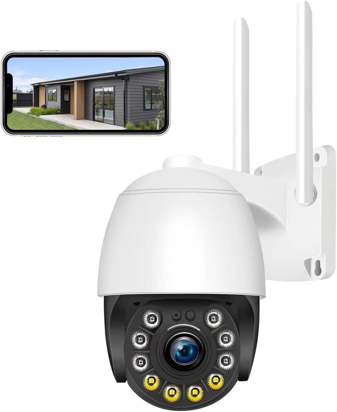 📷 Caméra de Surveillance WiFi HD 1080P – Sécurité intelligente jour et nuit